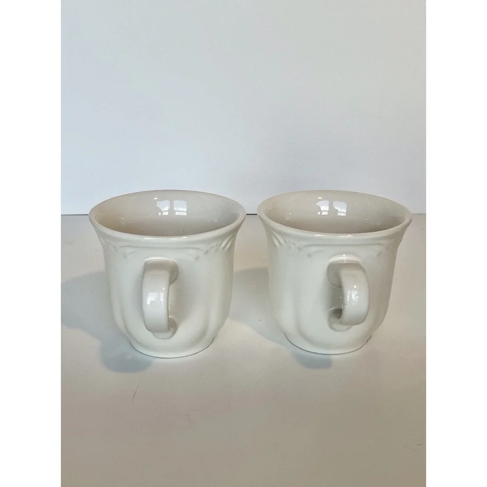 Pfaltzgraff  Filigree Pattern Tea Coffee Cups  Set‎ of 2